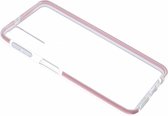 Ntech Hoesje Geschikt Voor Samsung Galaxy A7 (2018) Roze &Transparant Anti Shock Back hoesje