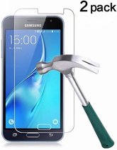 2 Pack - Geschikt voor Samsung Galaxy J3 2016 Glazen tempered glass / Screenprotector
