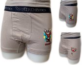 Embrator 2-stuks Jongens Boxershorts met opdruk licht grijs 128/134