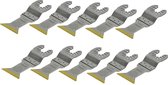 SMART Blades Multitool Zaagblad - 44x55mm - Bi Metaal Titanium Gecoat - Hout/Non-ferro Metaal/Kunststof - 10 stuks