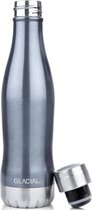 GLACIAL THERMOSFLES - BLACK METALLIC - DUURZAAM