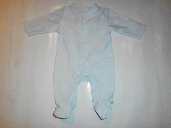 pyjama noukie's 6 maand 68 bleek blauw ster all over , in katoen