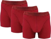 J&C Underwear heren boxershorts | Uni bordeaux | MAAT XXL | 3-pack