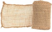 Juteband naturel 10 x 600 cm - Hobby/knutselmateriaal - Decoratie banden - Jute band/rand - Cadeau's inpakken - Knutselen met jutebanden