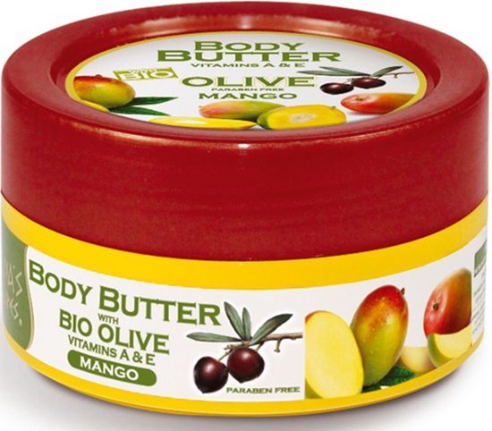 Pharmaid Athenas Treasures Body Butter Bio Olive Mango Moisturizer 200ml | Bodybutters Natuurlijk Goed