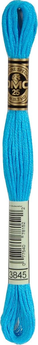 DMC Borduurgaren-3845 Aqua Blauw