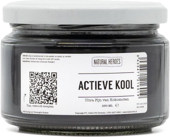 Actieve Kool Poeder (Ultra Fijn & Food Grade) 100 ml