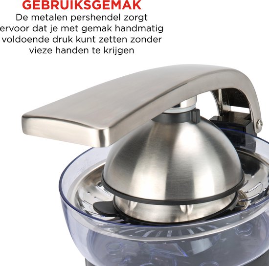 Bourgini Grand Citrus Juicer - Elektrische Citruspers - RVS van Bourgini — afbeelding 4