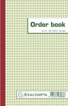 10x Orderbook gelijnd 21x13,5cm 50 blad doorschrijfpapier tripli
