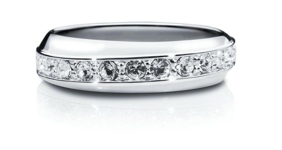 Liora Crystal Eternity Swarovski ring - Size S | bol.com