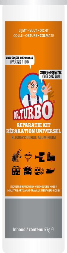 Dr. Turbo Universele Reparatiekit - 57 Gram - Aluminium Kleur