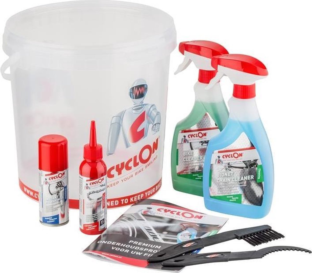 Cyclon Basisset Reinigings emmer 10L met All Weather Lube