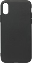 ADEL Siliconen Back Cover Softcase Hoesje Geschikt voor iPhone XS Max - Zwart