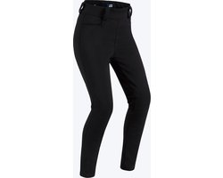 Motogirl Ribbed knee motorlegging AA-keur Level 2 dames motorbroek - zwart  - Maat 38