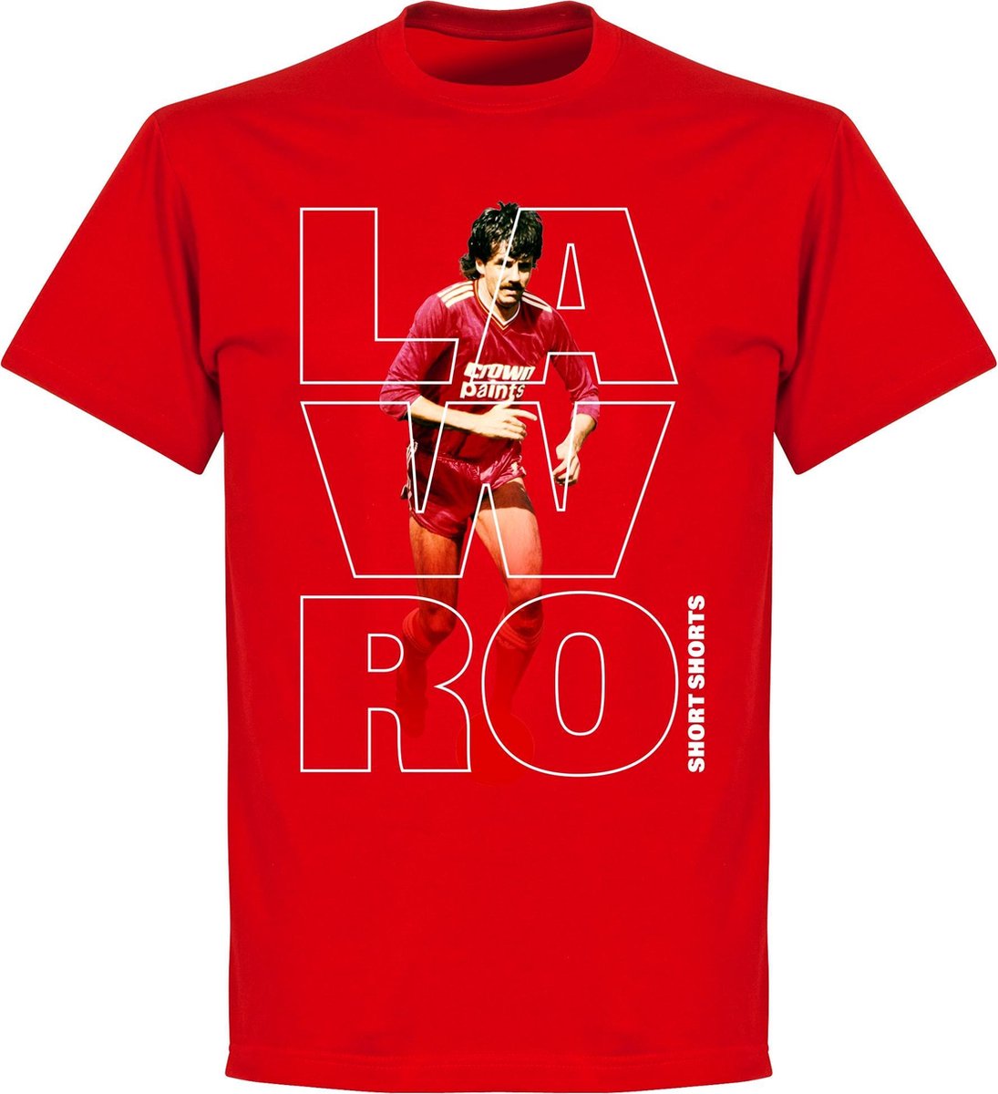 Lawro Short Shorts T-shirt - Rood - 3XL