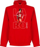 Lawro Short Shorts Hoodie - Rood - M