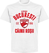 Dinamo Boekarest Established T-shirt - Wit - 3XL