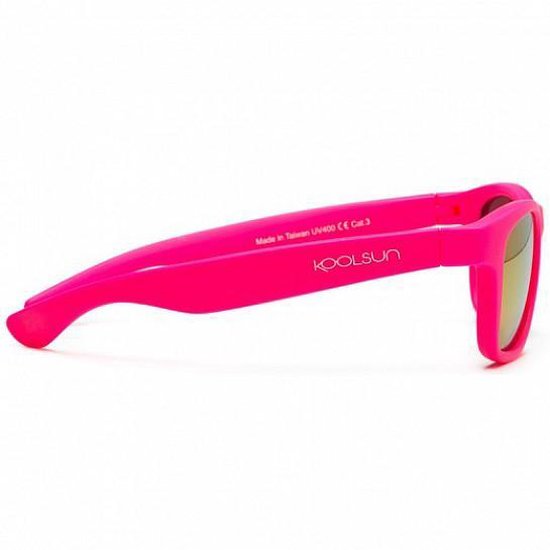 KOOLSUN - Wave - Kinder zonnebril - Neon Roze - 1-5 jaar - UV400 - Categorie 3 van Koolsun — afbeelding 2