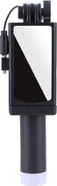 DrPhone PiX3– Selfie Stick met Spiegel - Plug & Play -AUX Verbinding - 270° Draaibaar – Voor Reizen , Vlogs en meer - Zwart