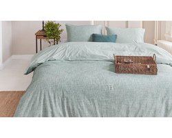 Rivièra Maison Isle of Wight Dekbedovertrek - Lits-jumeaux - 240x200/220 cm - Groen