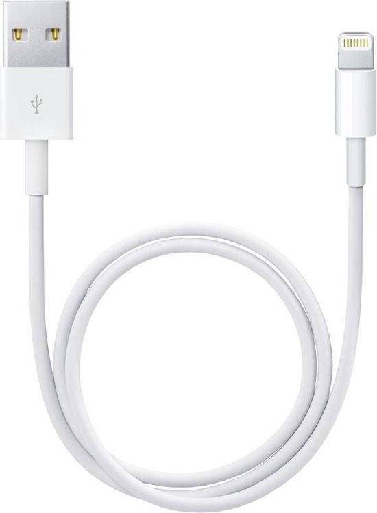 naar USB Kabel 1m - Apple lightning kabel - 2.4A - Ondersteunt snelladen -... | bol.com