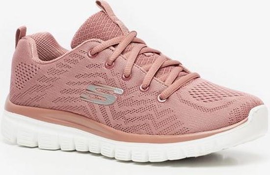 Skechers Get Connected dames sneakers - Roze - Maat 37 - Extra comfort - Memory Foam