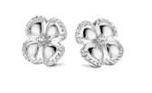 Velini jewels -EA6530W -Oorbellen -925 Zilver gerodineerd -Cubic Zirkonia