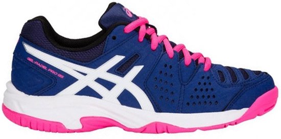 Asics Sportschoenen - Maat 35.5 - Unisex - blauw/wit/roze | bol.com