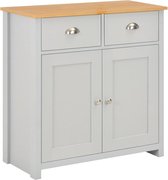 Dressoir 79x35x81 cm grijs