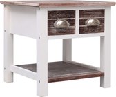 Bijzettafel 40x40x40 cm paulowniahout bruin