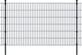 Dubbelstaafmatten en palen 2008x1230 mm 20 m grijs