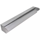 Vierkant waterval ornament voor de vijver - RVS - 60 x 11,5 x 8 cm (B x D x H)