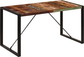 Eettafel 140x70x75 cm massief gerecycled hout