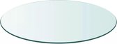 Tafelblad - Gehard glas - Transparant - 400 mm diameter - Rond
