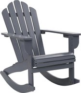 Tuinschommelstoel hout grijs