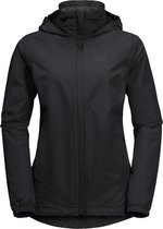 Jack Wolfskin Stormy Point Outdoorjas Dames - Black - Maat S