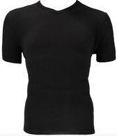 Apollo heren T-shirt  Bamboe V-hals 2-pack - Zwart  - XL