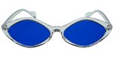 Icon Eyewear Zonnebril PUK - Transparant montuur  - Blauwe glazen