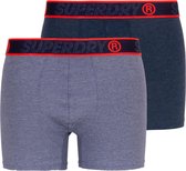 Superdry Sportonderbroek - Maat XL  - Mannen - blauw/navy 2-pack