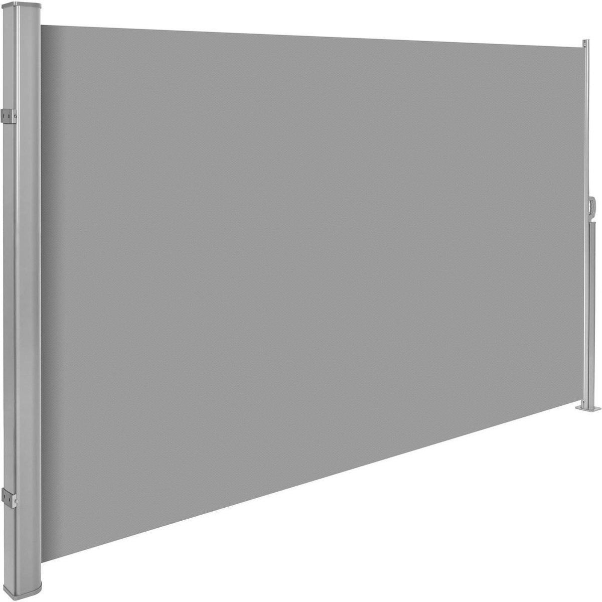 Uitschuifbaar aluminium windscherm tuinscherm 200 x 300 cm grijs 401530 |  bol.com