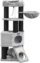 EKEO - Grand poteau à griffer - arbre à chat avec plate-forme d'observation moelleuse - bol de repos et cavité câlin - boutique pour chats