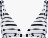 Seafolly Inka stripe Triangel Bikinitopje - Wit / Zwart Gestreept - Sexy Dames Maat 36 (S)