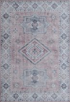 Ikado Vintage tapijt, bedrukt, roze 120 x 180 cm