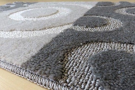Badmat set grijstinten - 50 x 80 cm + 40 x 50 cm