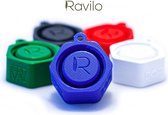 Casquette Ravilo® Festival avec compartiment pour bouchons d'oreille Bleu | Casquette Festival | Bouchon de bouteille universel