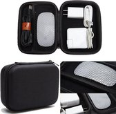 Hard Cover Opberghoes Voor Apple Magic Mouse 1/2 Bluetooth Muis - Beschermhoes Travel Case Hoes Opbergtas - Met Accessoire Vak - Zwart