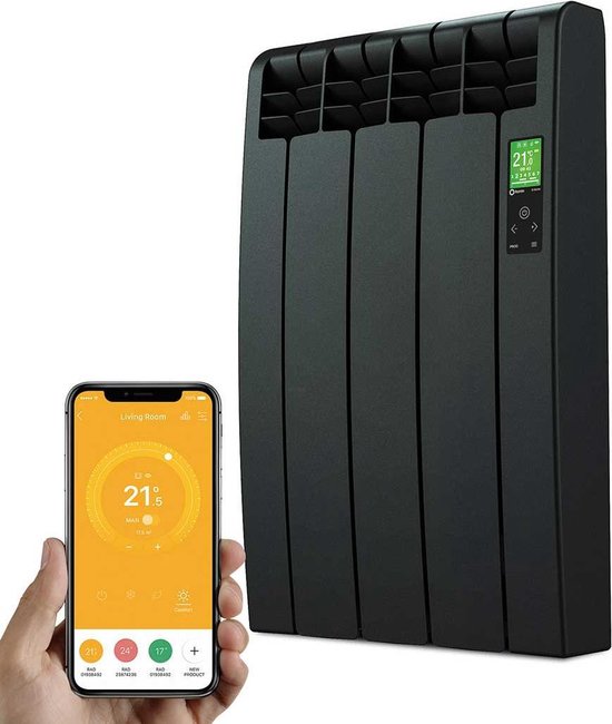Elektrische Radiator Wifi Grafiet - Smartcontrol app - Energiebesparende functies... | bol.com