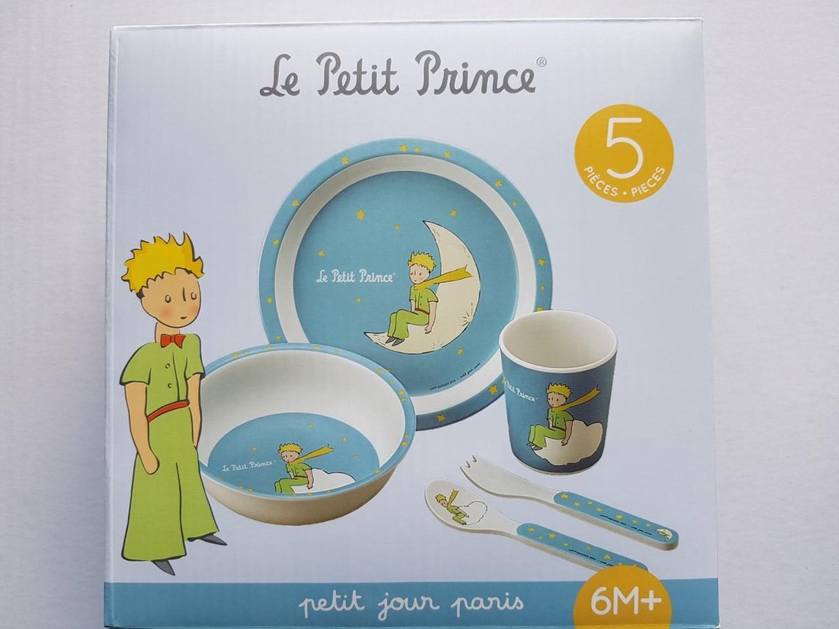 kinder eetset Petit prince blauw