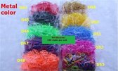 ✔️ Keuze uit 88 Kleuren! - Gratis 22 Sluitingen - 600 LoomBandjes Per Zak! - Loom Elastiekjes