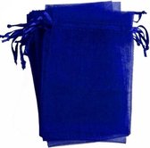 Organza zakjes - blauw 10x15 cm - 100 stuks / cadeauzakjes